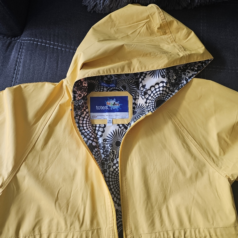 Vintage Yello rain jacket kids Totes